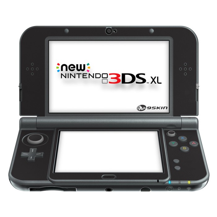 9Skin - Preum Skin Case New Nintendo 3DS XL - Black Doff (INSIDE)