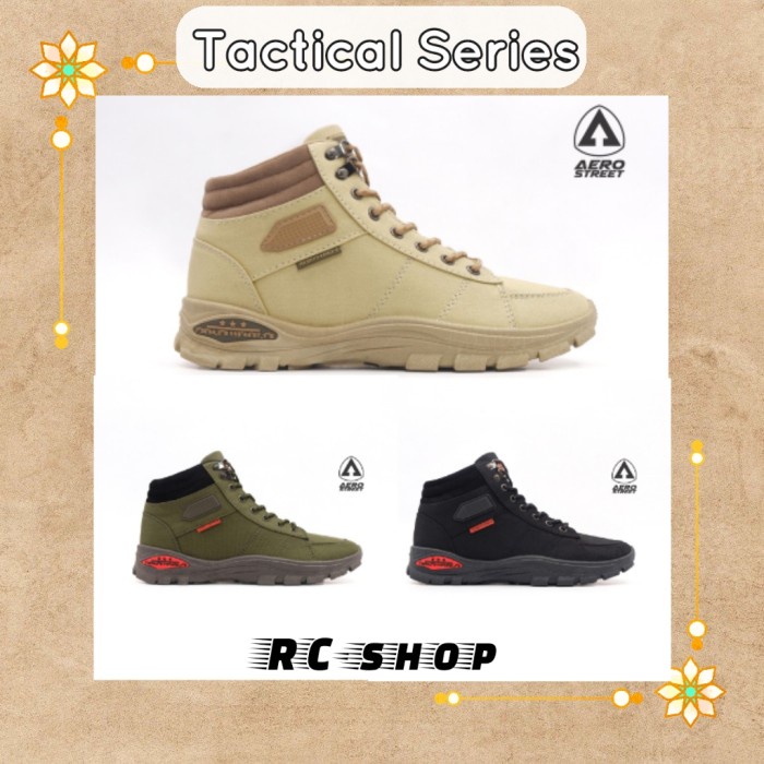Aerostreet Tactical series - sepatu pria wanita boots sneakers casual