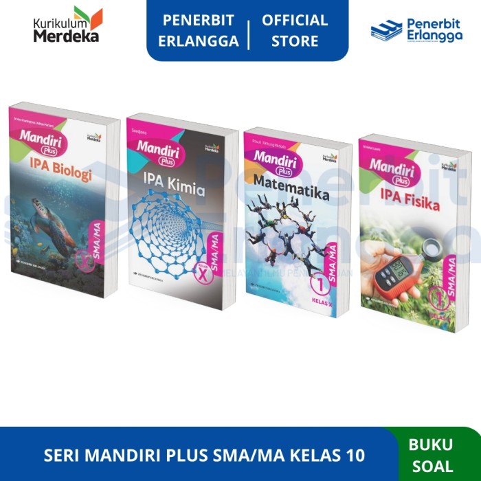 

SALE !!! [ERLANGGA OFFICIAL] SERI MANDIRI PLUS SMA/MA KELAS 10 KURIKULUM MERDEKA READYY