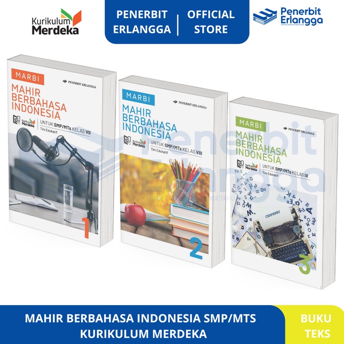 

SALE !!! [ERLANGGA OFFICIAL] MAHIR BERBAHASA INDONESIA KELAS 7 8 9 KURIKULUM MERDEKA READYY