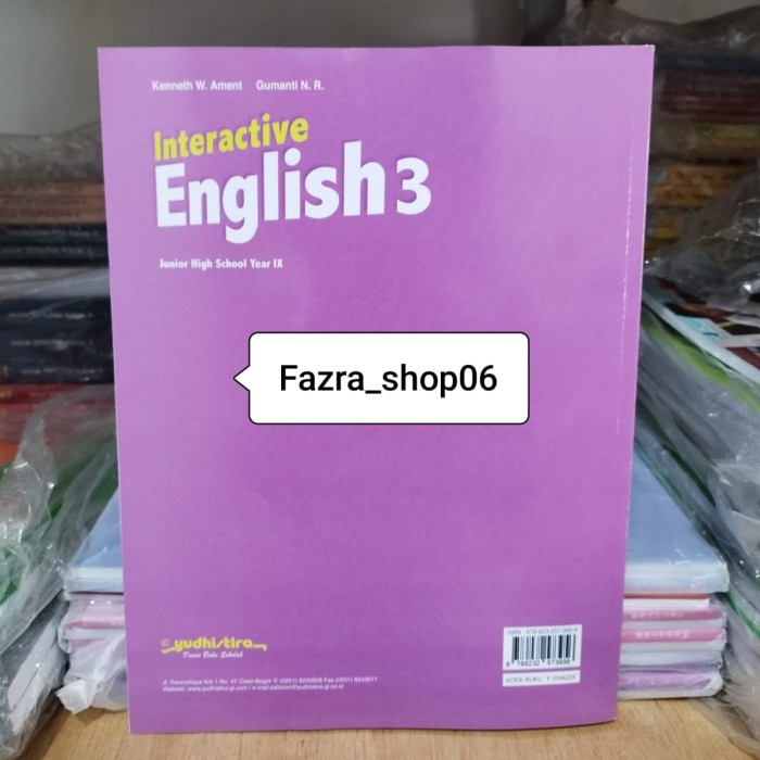 

SALE !!! INTERACTIVE ENGLISH B INGGRIS SMP KLS 3 9 KURIKULUM MERDEKA YUDHISTIRA READYY
