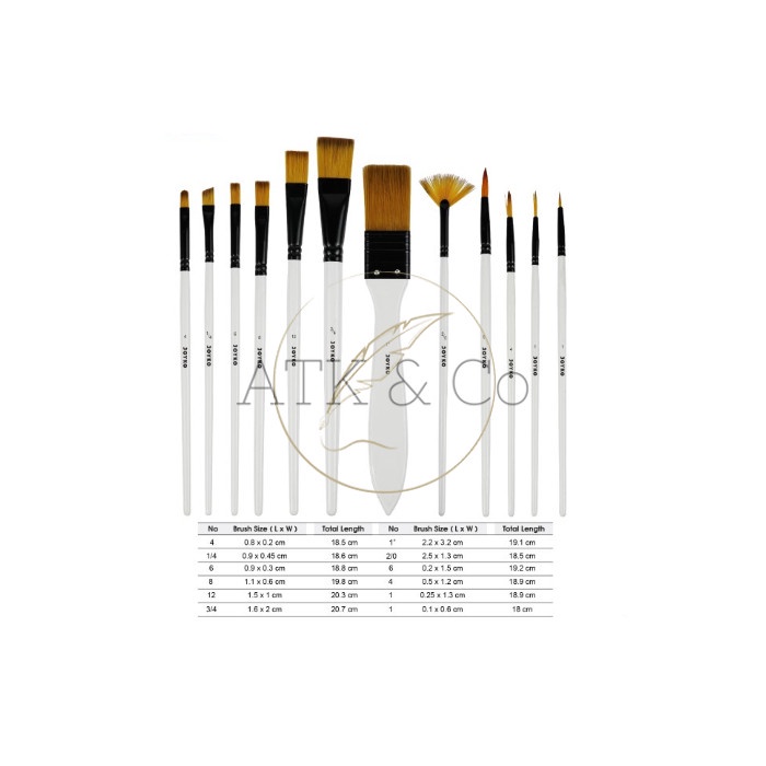 

Art Brush Set Alat Lukis Kuas Air nyak Acrylic Joyko BRS-18 DiskonJual MurahHarga DiskonObral