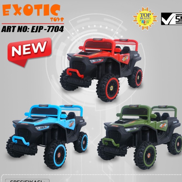 Mainan Anak Mobil Aki Exotic Ejp7704 Ejp-7704 Eceran