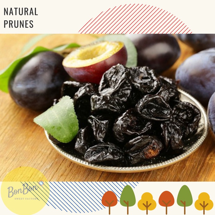 

Buah Plum Basah Natural / Manisan Plum Hitam / Pitted Prunes Prune