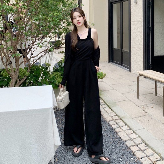 GRATIS ONGKIR PAKAIAN SETELAN TALI BESAR DAN CELANA KULOT BAHAN HYGET PAKAIAN WANITA KEKINIAN