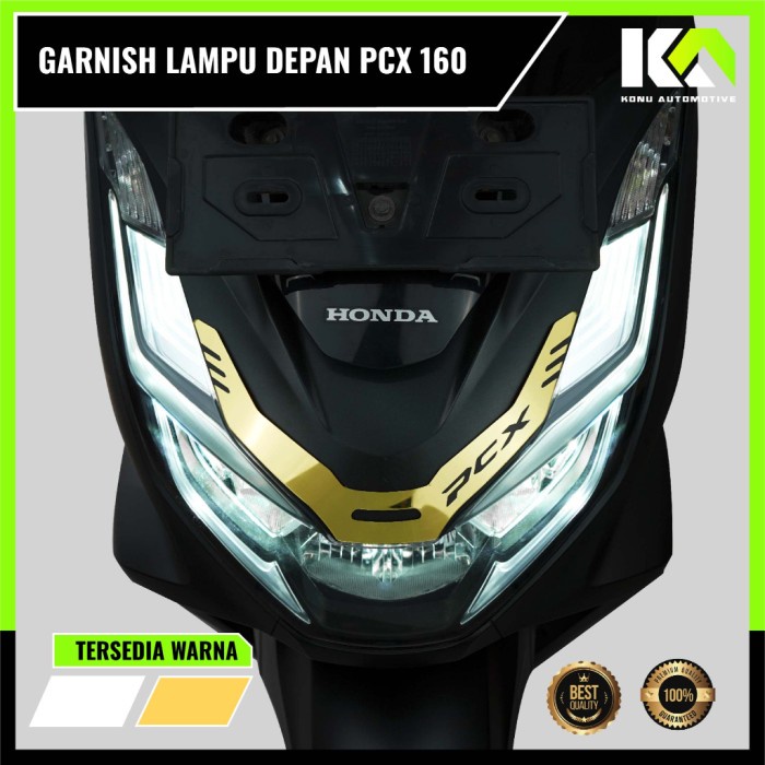 Garnish Pcx 160 head light garnish pcx 160 atas lampu depan