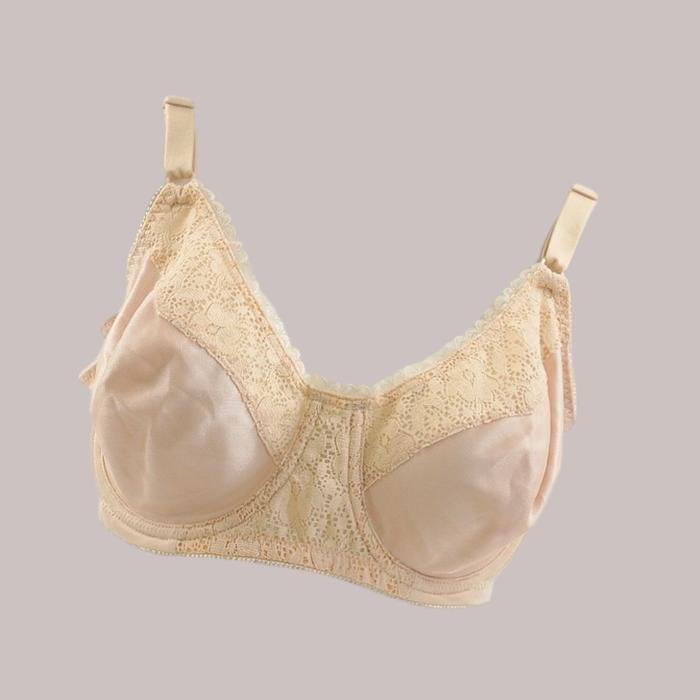 TERPERCAYA Bra Wanita Kawat Tanpa Busa Full Cup Big Size 36B s/d 42DD UNDERSCORE Mix Lace Non Padded