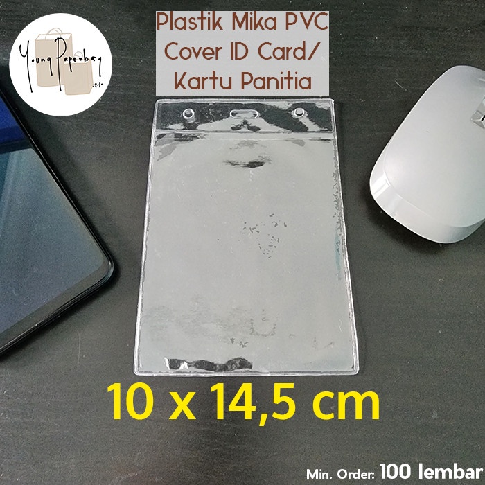 

Terlaris Kantong Plastik Mika Cover Nametag Panitia / Id Card Uk. 10 X 14,5