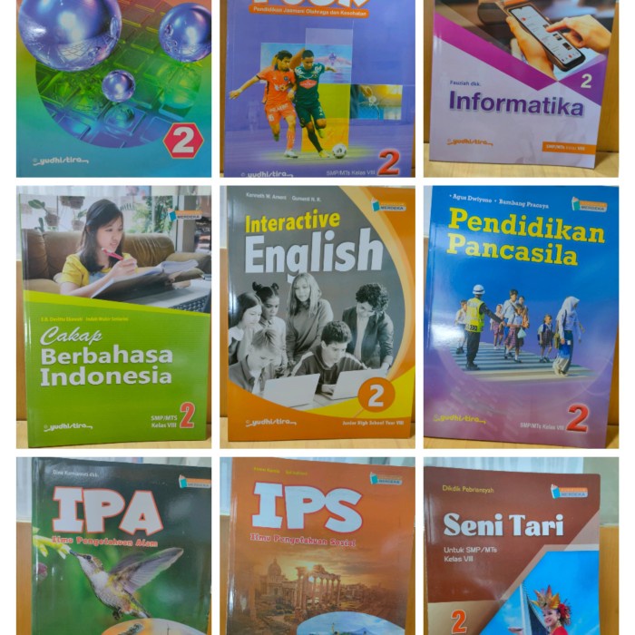 

SALE !!! BUKU PAKET SMP KELAS VIII/8 KURIKULUM MERDEKA PENERBIT YUDHISTIRA READYY