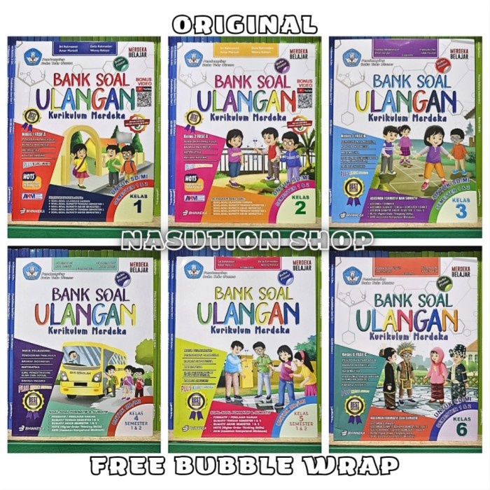 

SALE !!! BUKU BANK SOAL ULANGAN KELAS 1 2 3 4 5 6 SD + KUNCI JAWABAN BHINNEKA READYY