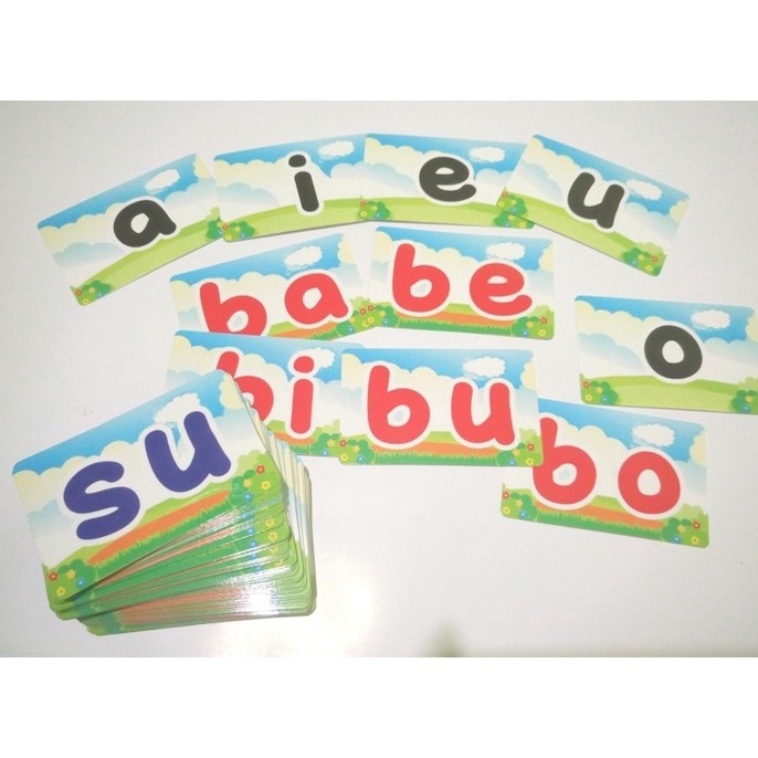 [deloth] - flash card suku kata I belajar membaca suku kata