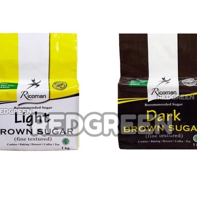 

Ready Stok" Light Brown Sugar Ricoman 1Kg Ricoman Light Brownsugar 1000Gram