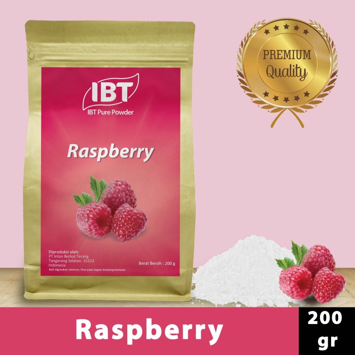 

Ready Stok" Pure Raspberry Powder Murni Bubuk Import Makanan Kue 200 Gr