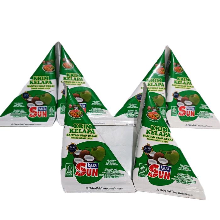 

Ready Stok" (Paket 6 Pcs) Sun Kara Krim Kelapa Santan Siap Pakai 65Ml