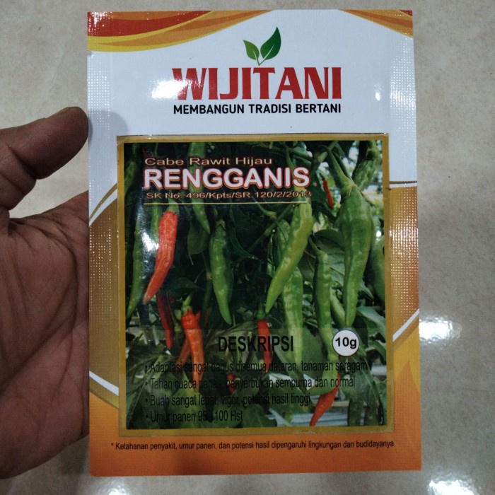 New Benih Cabe Rawit Rengganis 10Gr - Bibit Cabai Renganis - Rawit Hijau Ready