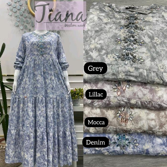 Diskon Promo Gamis Salvina Katun Bordir Payet Mewah Panjang