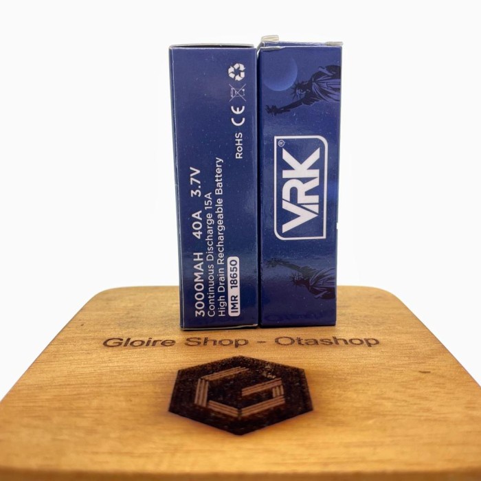 VRK 3000mAh 40A 18650 Battery by VRK USA Baterai Batre Batery BIRU