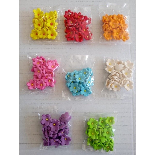 

Ready Stok" Gumpaste Bunga S1 Repack Mini / Hiasan Bunga Gumpaste S1 / Pms1