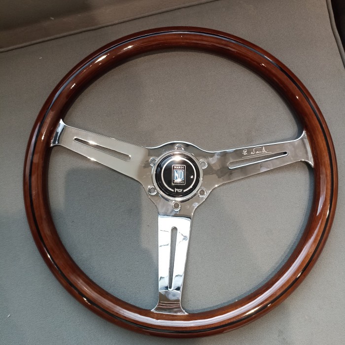 Laris Steer / Stir Mobil Stir Nardi Kayu Palang Chrome