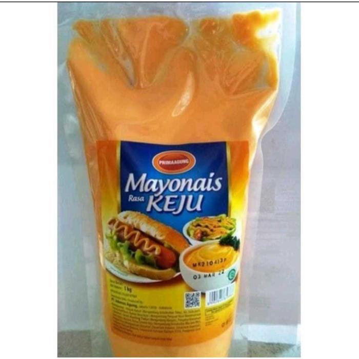 

Prima Agung Saos Saus Mayones Keju Cheese Mayonaise 1kg Halal BPOM