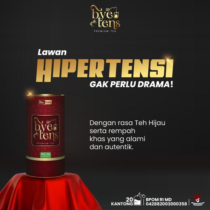 

Bio Gold - Bye Tens Premium Tea Teh Hijau Seledri Mengkudu Untuk Obat Hipertensi Darah Tinggi