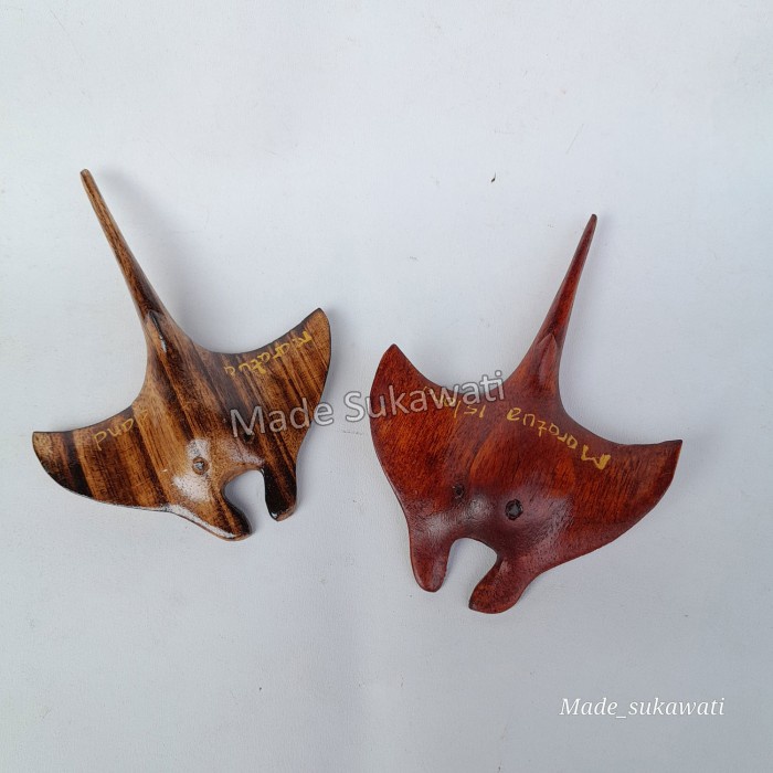 $$$$] Hiasan ikan pari mini kerajinan tangan bahan kayu