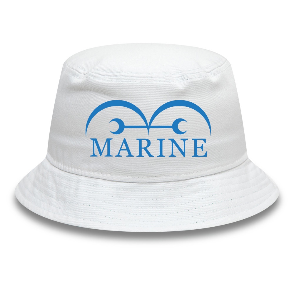 Topi Bucket Anime One piece Marine Logo uniform