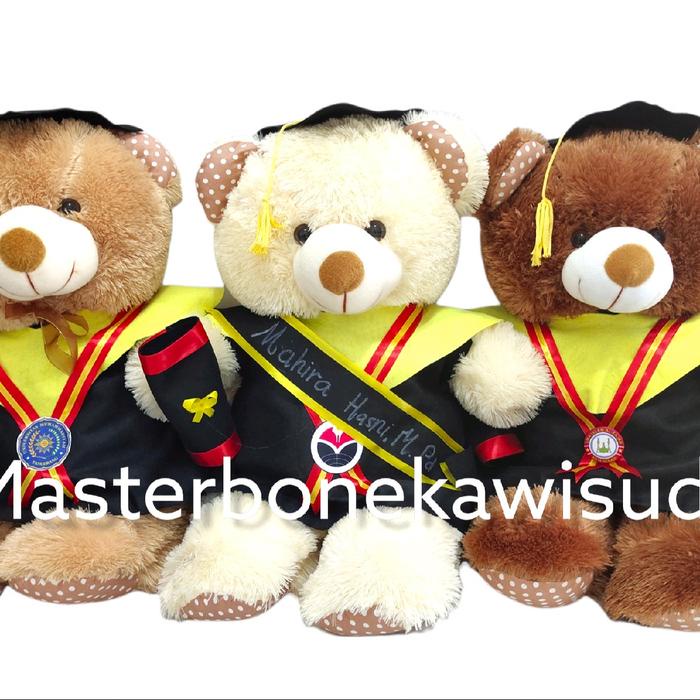 terbaru  boneka wisuda 75 cm boneka wisuda jumbo selempang beruang teddy bear / kado wisuda /