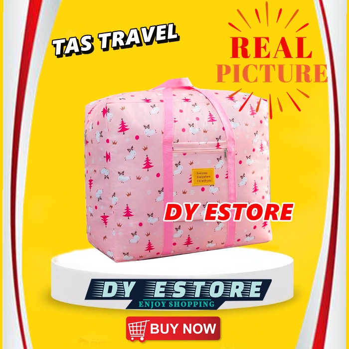 OBRAL D596 Tas travel bag tas wanita tempat baju pakaian tas serbaguna besar