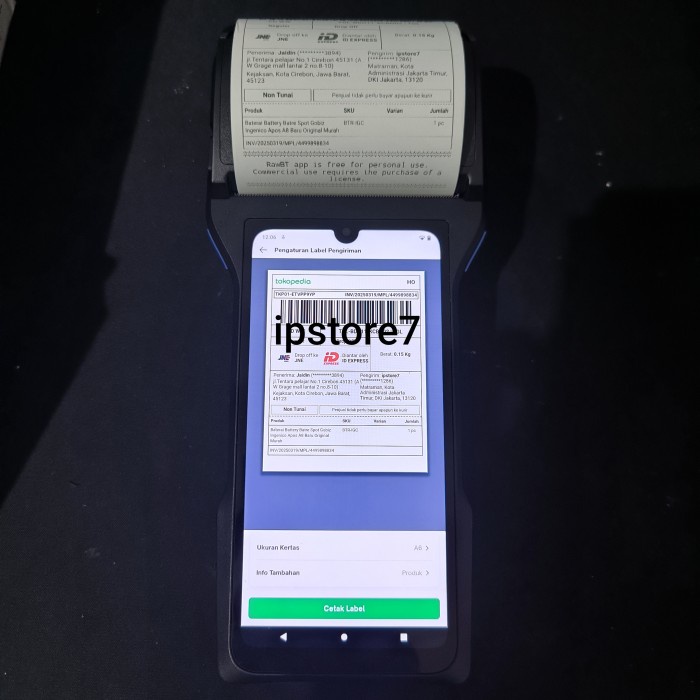 

Mesin Kasir POS Portabel Android POS 12 RAM 2+16 4G NFC Z93 Support Scanner Printer Thermal Label