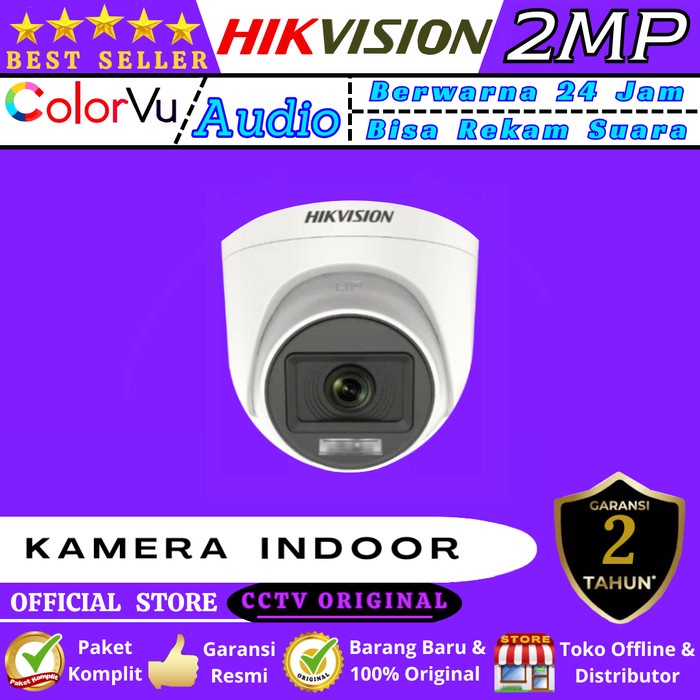 CAMERA CCTV INDOOR HIKVISION COLORVU -- 2MP 1080P