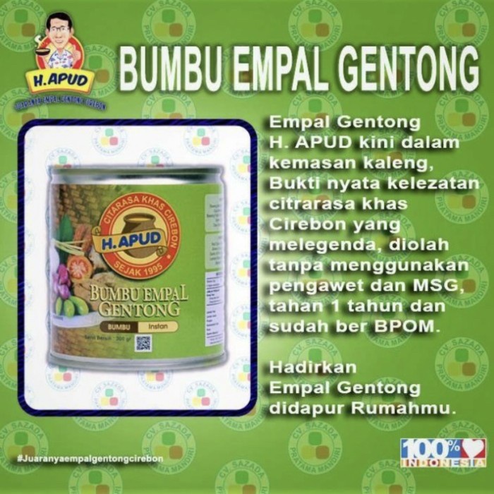 

EKSLUSIF BUMBU EMPAL GENTONG H. APUD 365 g