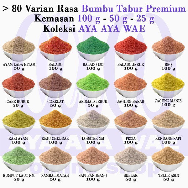 

TERBAIK (Beli 5 Gratis 1) Bumbu Tabur Premium Rasa Rasa (Repaking 100gr)