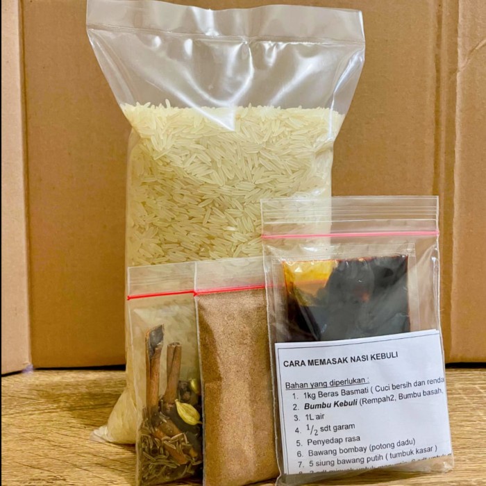 

TERMURAH Paket Nasi Kebuli 3in1 ( Basmati + Bumbu )