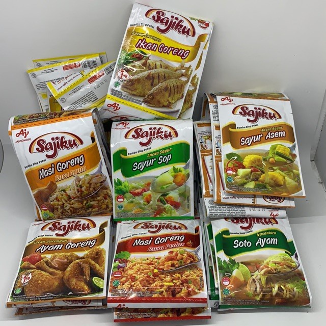 

BERMUTU (RENCENG) SAJIKU BUMBU INSTANT SIAP PAKAI 20 GR X 10 PCS ALL VARIAN