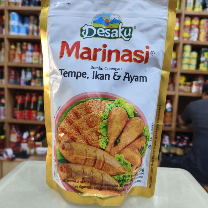 

STOK TERBATAS Desaku Marinasi Bumbu Gorengan Tempe, Ikan & Ayam 250gr