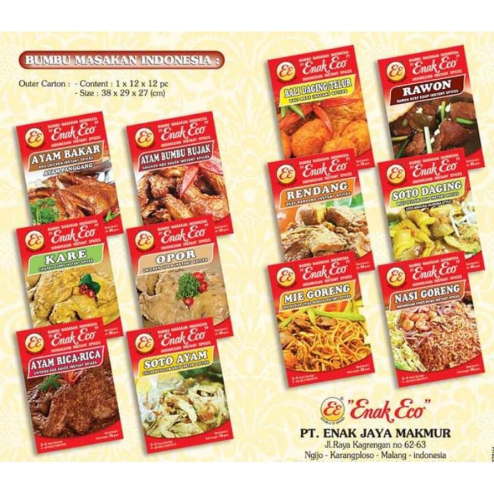 

STOK TERBATAS enak Eco bumbu semua varian