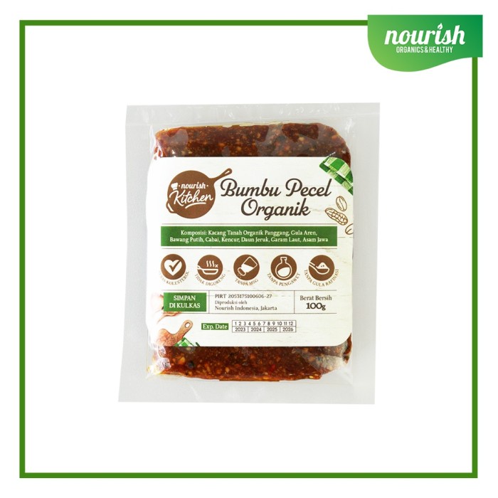 

BERMUTU Bumbu Pecel Organik Bebas Kolesterol 100gr