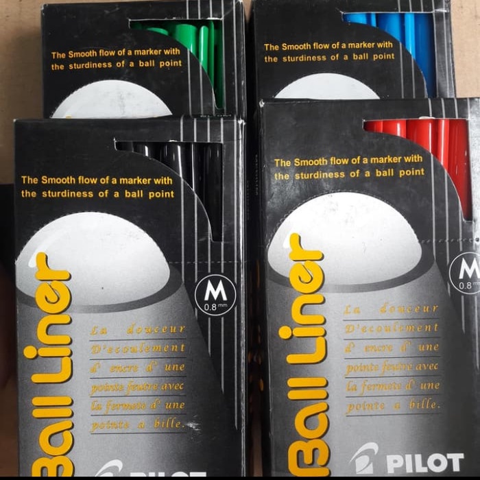 

pulpen pilot bolliner 0.8mm/pak-biru