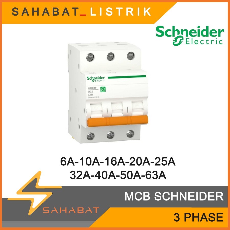 MCB SCHNEIDER 3P 3PHASE