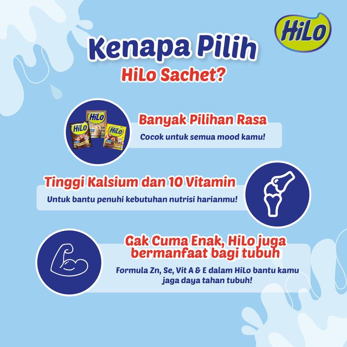 

terbaru !!! hilo school strawberry 10 sachet (3pcs) - susu tinggi kalsium lebih rendah lemak & gula