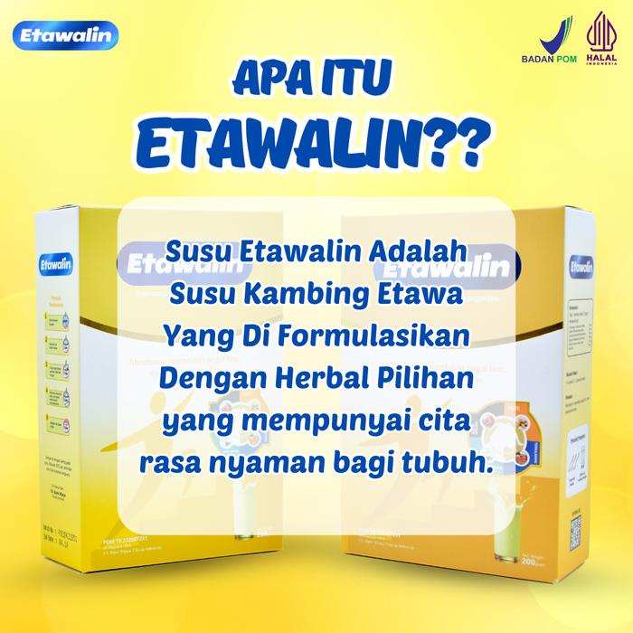 

SUSU KAMBING ETAWA BUBUK SUSU ETAWALIN ORIGINAL ASLI OFFICIALL PAKET 2 BOX - MILK, DAIRY BEST SELLER