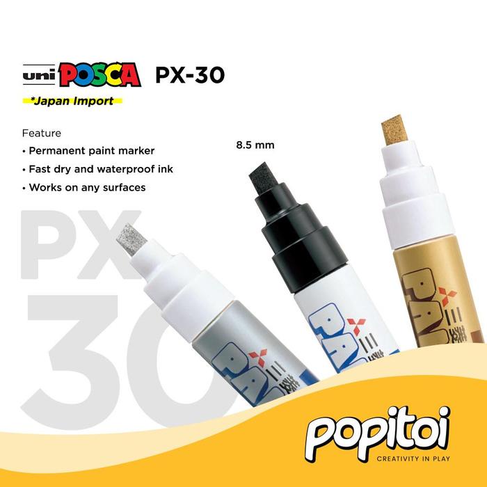 

JTTOP" UNI MITSUBISHI PAINT MARKER PX30 PX-30 PERMANEN SPIDOL CAT OIL BASED