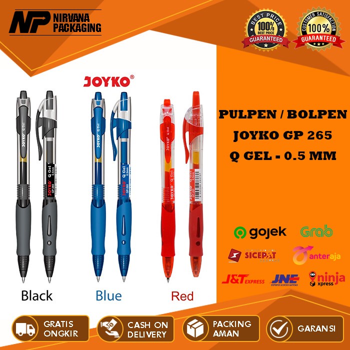 

JTTOP" PULPEN / BOLPEN / PEN / PENA GEL JOYKO GP 265 GP-265 Q GEL 0.5 MM