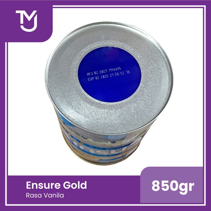 

terbaru !!! ensure gold vanilla hmb 850gr -- nutrisi dewasa rendah laktosa ready