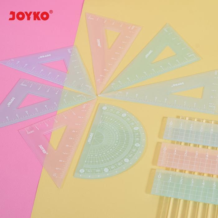 

JTTOP" PENGGARIS JOYKO RL-PS3 PASTEL 1 SET 4 PCS RULER MATEMATIKA