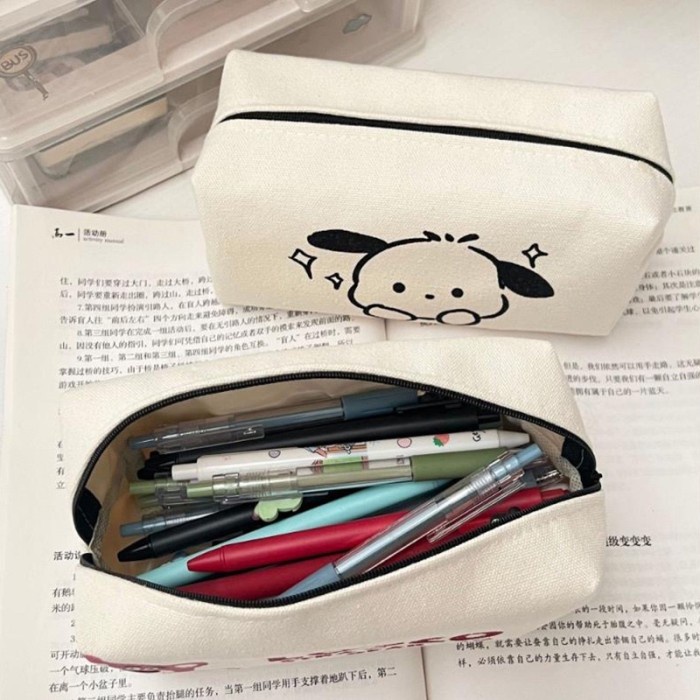 

JTTOP" KOTAK PENSIL SEKOLAH CANVAS KARAKTER LOTSO TEMPAT PENSIL ANAK KOREA