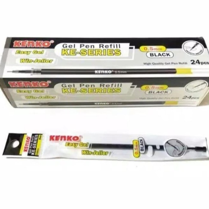

JTTOP" KENKO GEL PEN REFILL 0.5MM EASY GEL / KE SERIES BLACK / HITAM