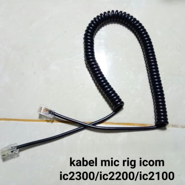 terbaru  kabel mic icom ic-2300 ic-2200 ic-2100 ptt handmic microphone hm133v good quality ready