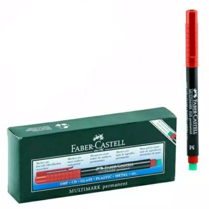

JTTOP" SPIDOL OHP / MULTIMARK PERMANENT MARKER M RED FABER CASTELL